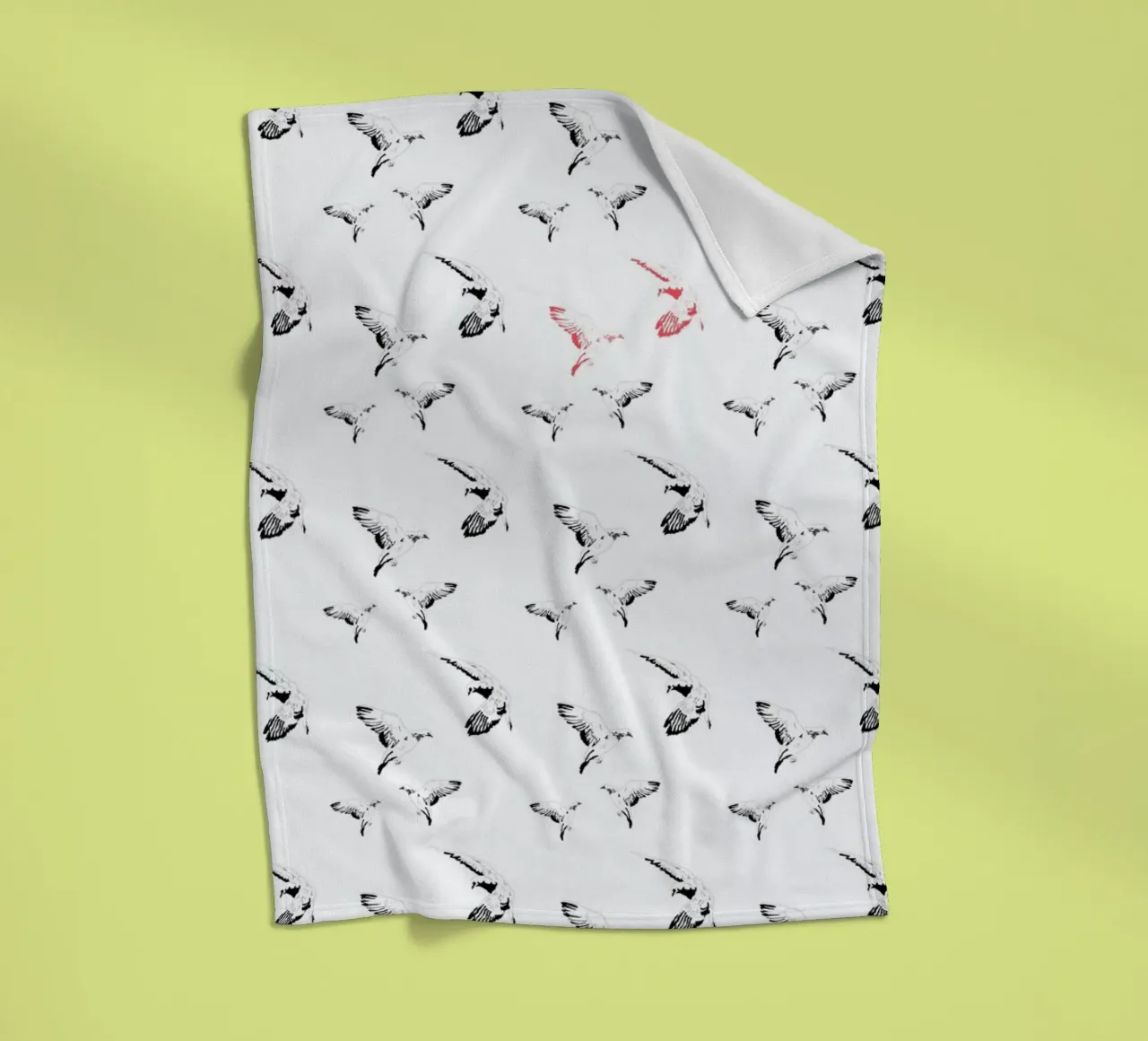 Mouettes Fleecedecke von La Belette Rose