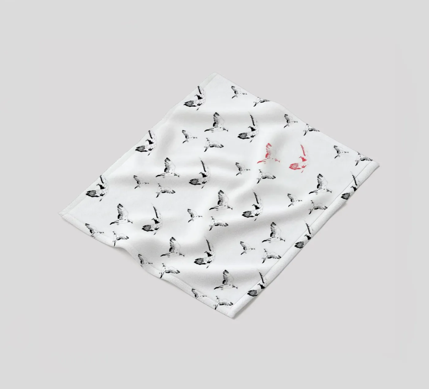 Mouettes Fleecedecke von La Belette Rose