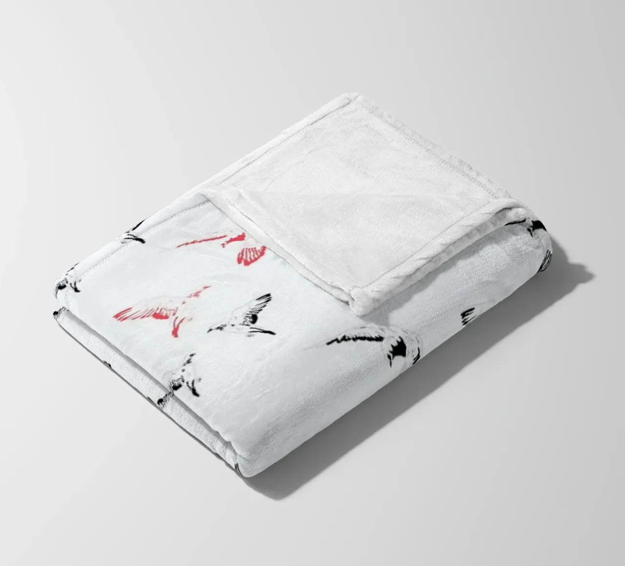 Mouettes fleecedeken van La Belette Rose