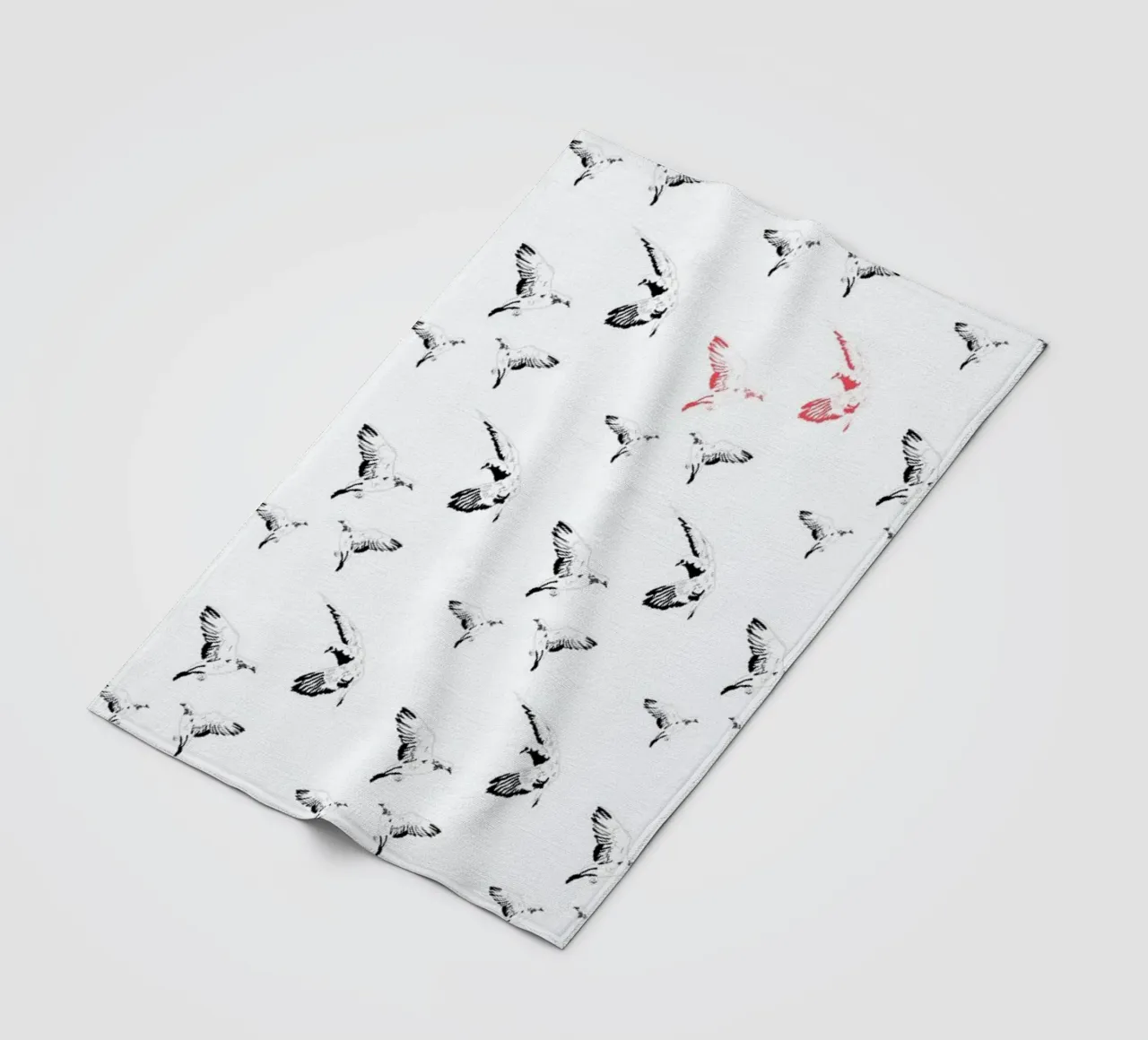 Mouettes fleecedeken van La Belette Rose