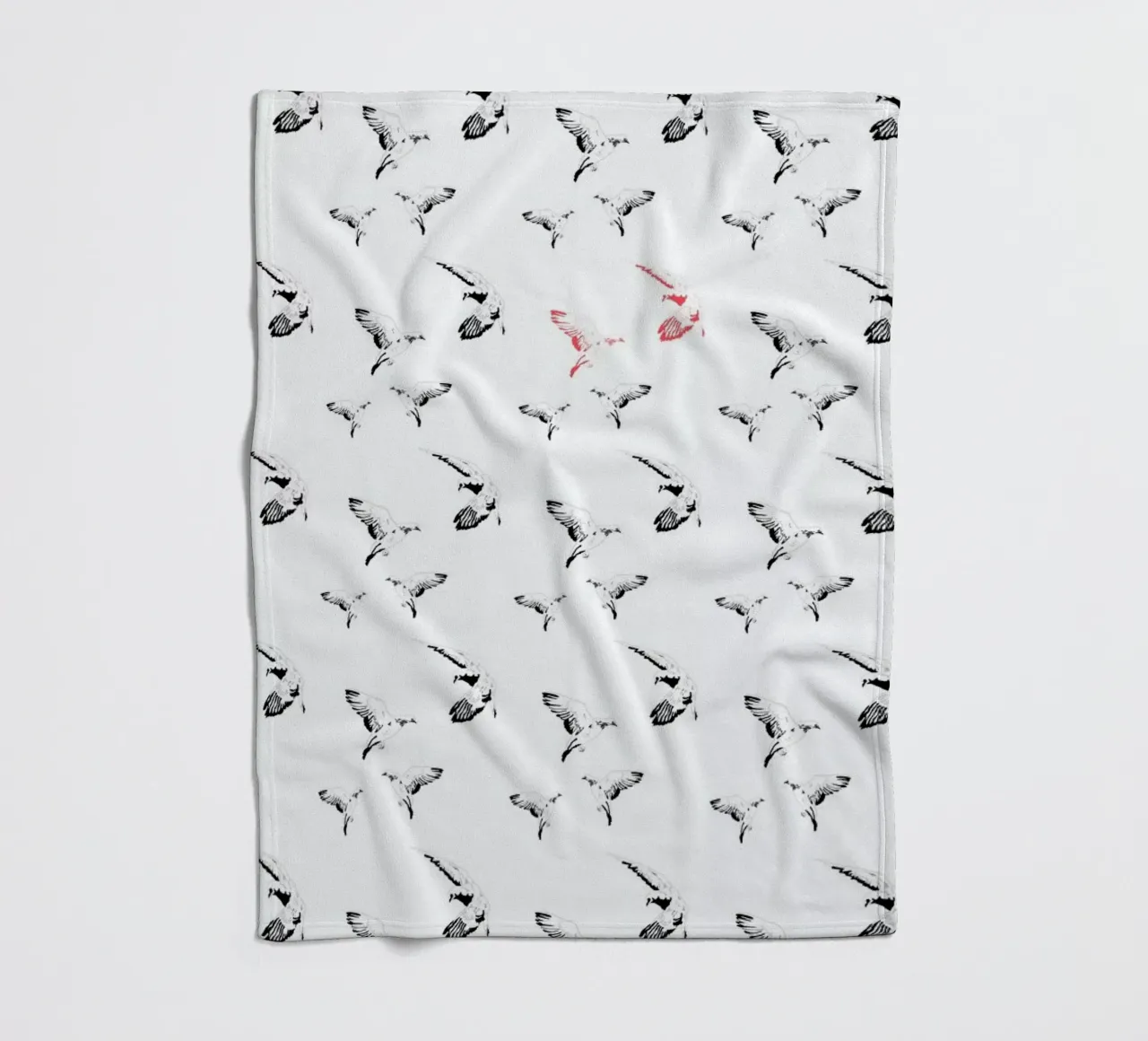 Mouettes Fleecedecke von La Belette Rose