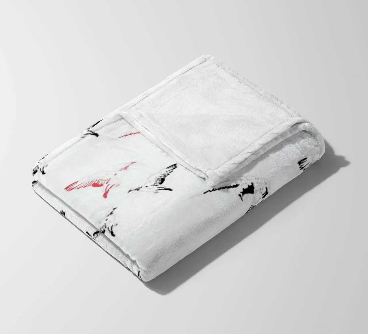 Mouettes fleecedeken van La Belette Rose