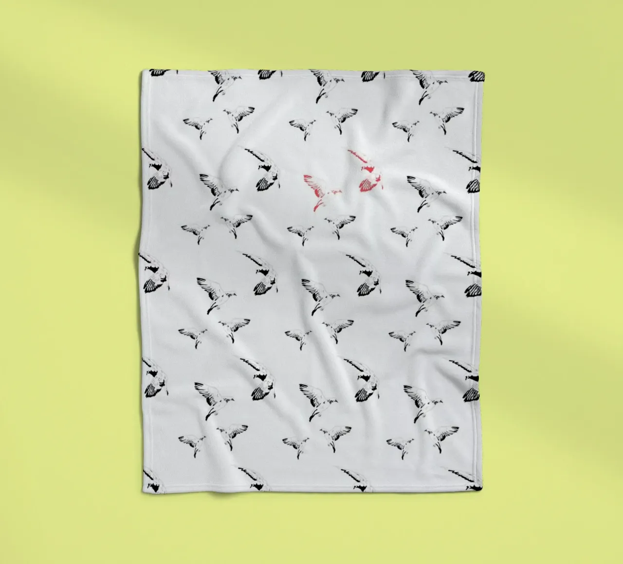 Mouettes fleecedeken van La Belette Rose