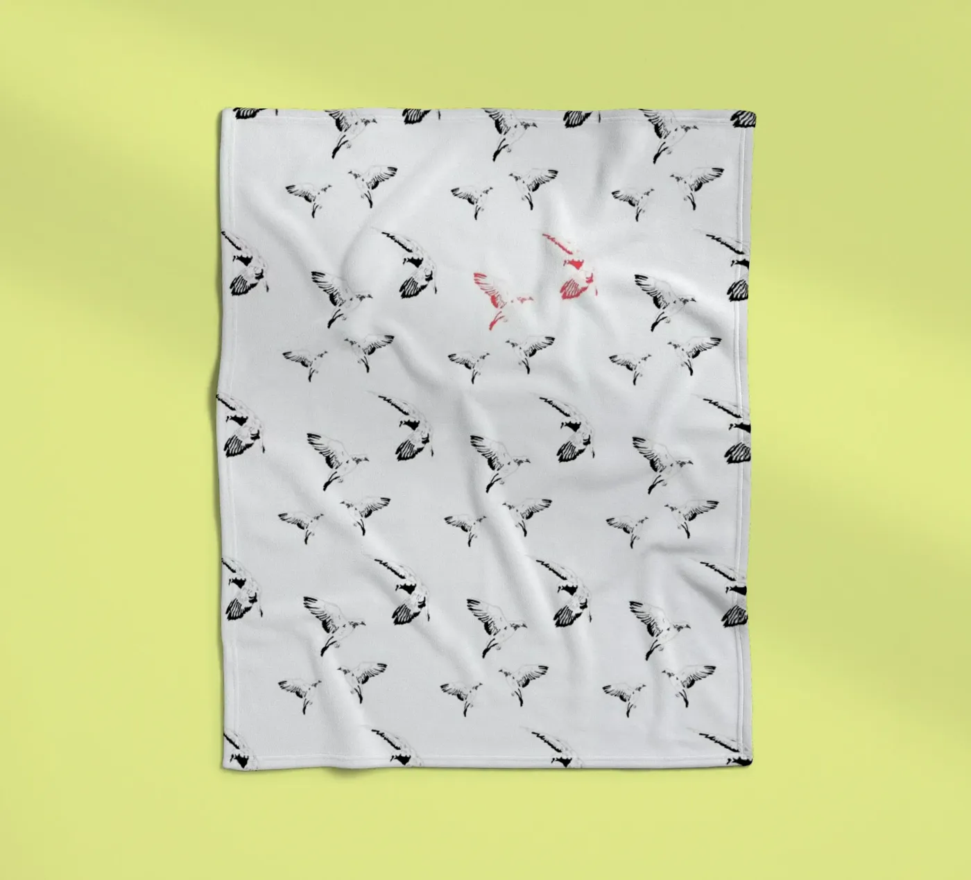 Mouettes Fleecedecke von La Belette Rose