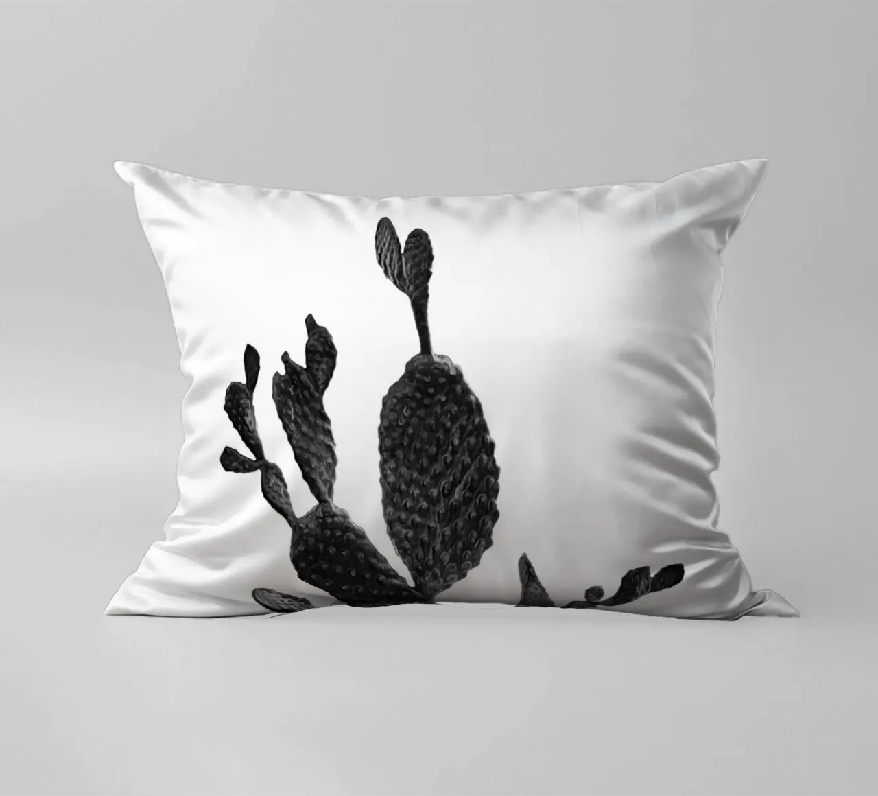 Cactus in bianco e nero 02 cuscino da amini54