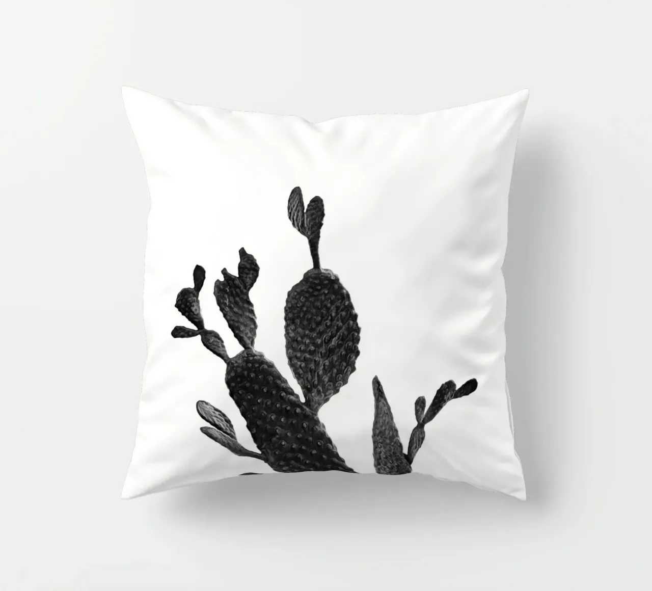 Cactus in bianco e nero 02 cuscino da amini54