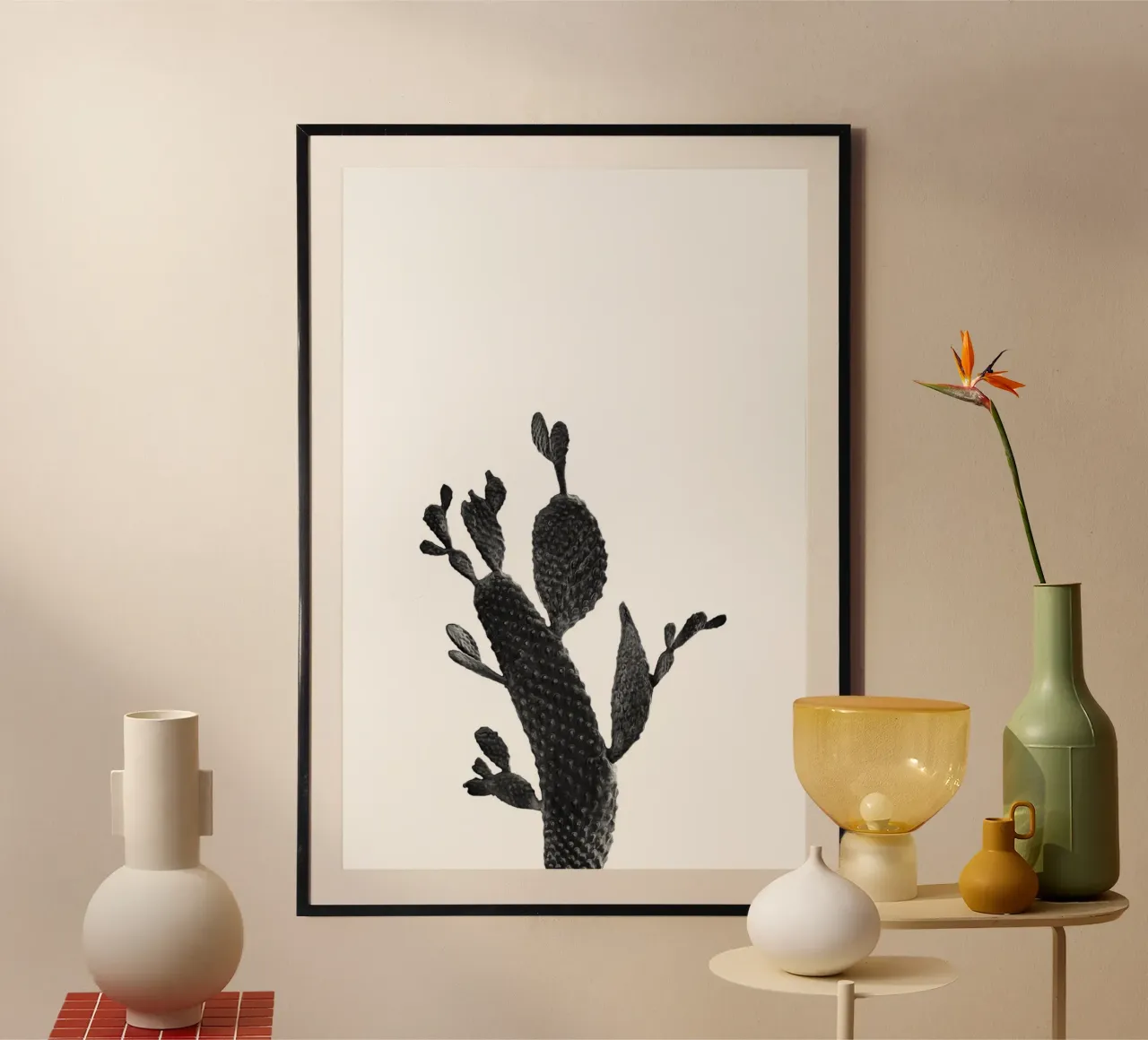 Cactus in bianco e nero 02 carta hahnemühle da amini54