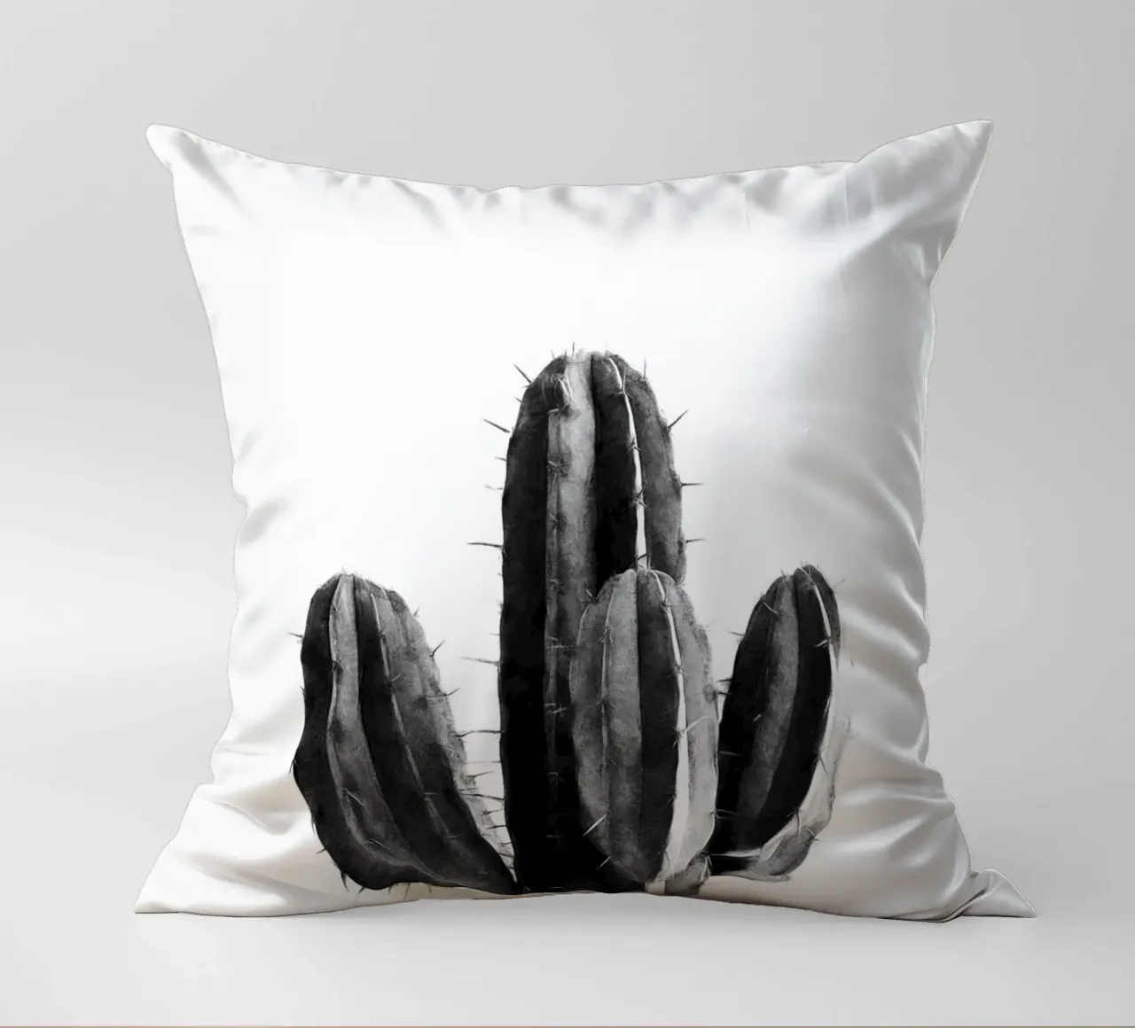 Cactus in bianco e nero 03 cuscino da amini54