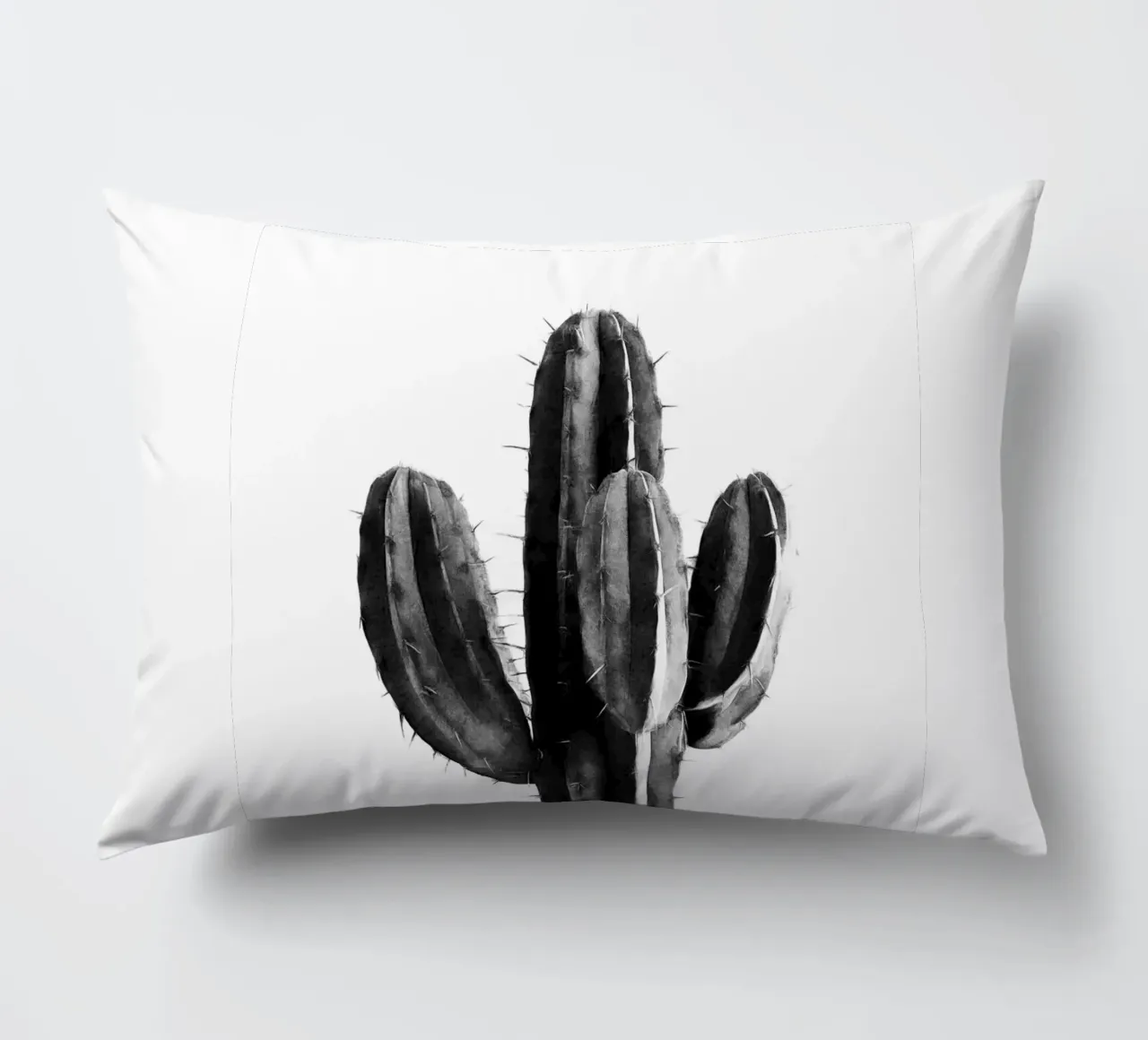 Cactus in bianco e nero 03 cuscino da amini54