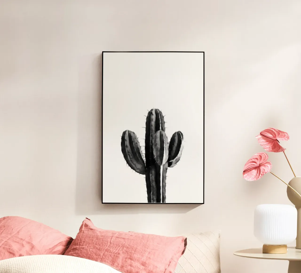 Cactus in bianco e nero 03 plexiglass da amini54