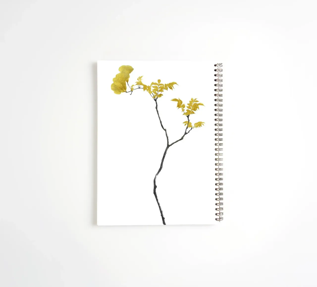 Bloem Minimal Zwart en Goud 01 notitieboek met spiraal van amini54