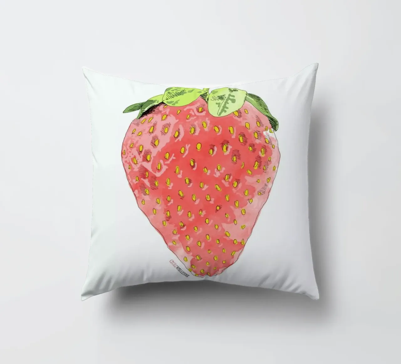 Fraise cuscino da La Belette Rose