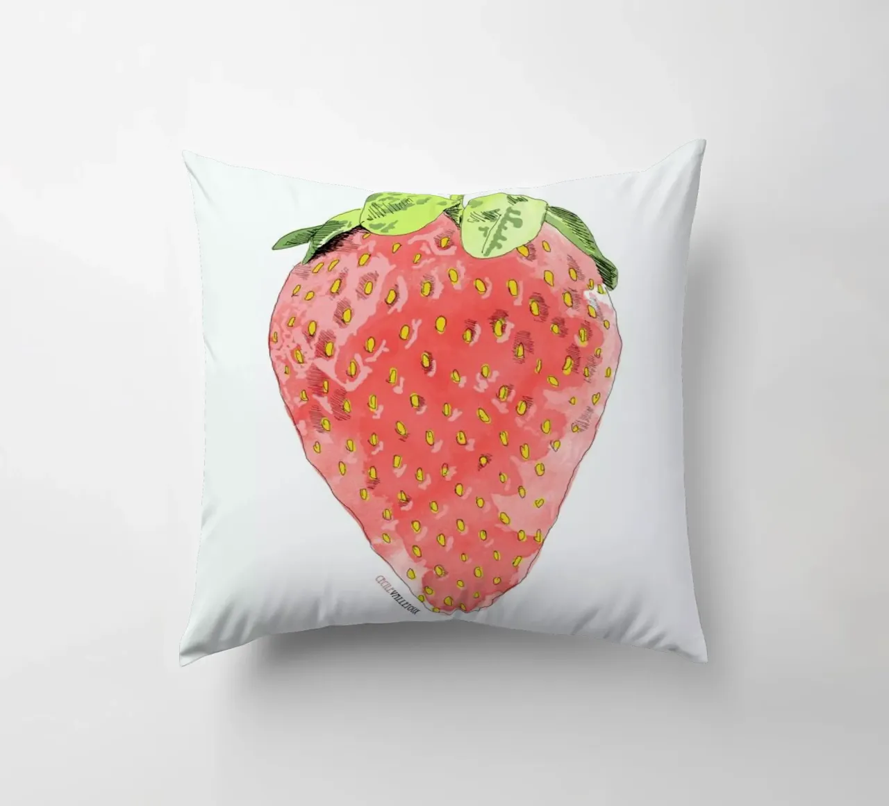 Fraise cuscino da La Belette Rose