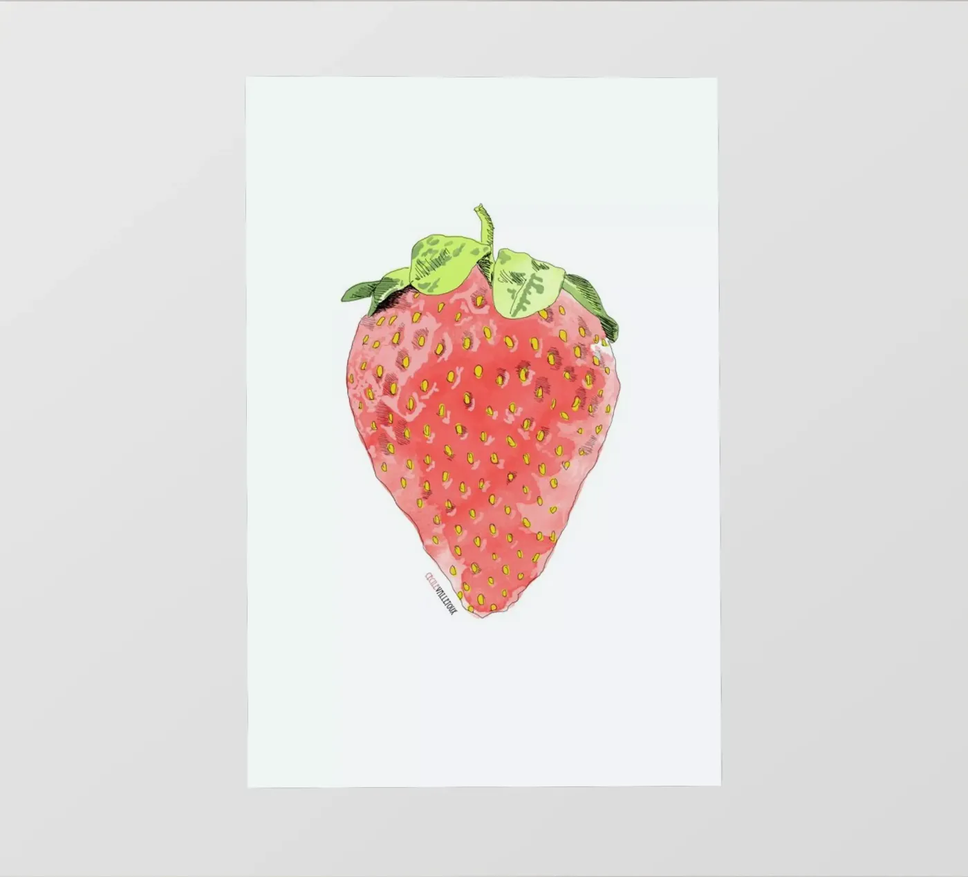 Fraise pellicola backlit da La Belette Rose