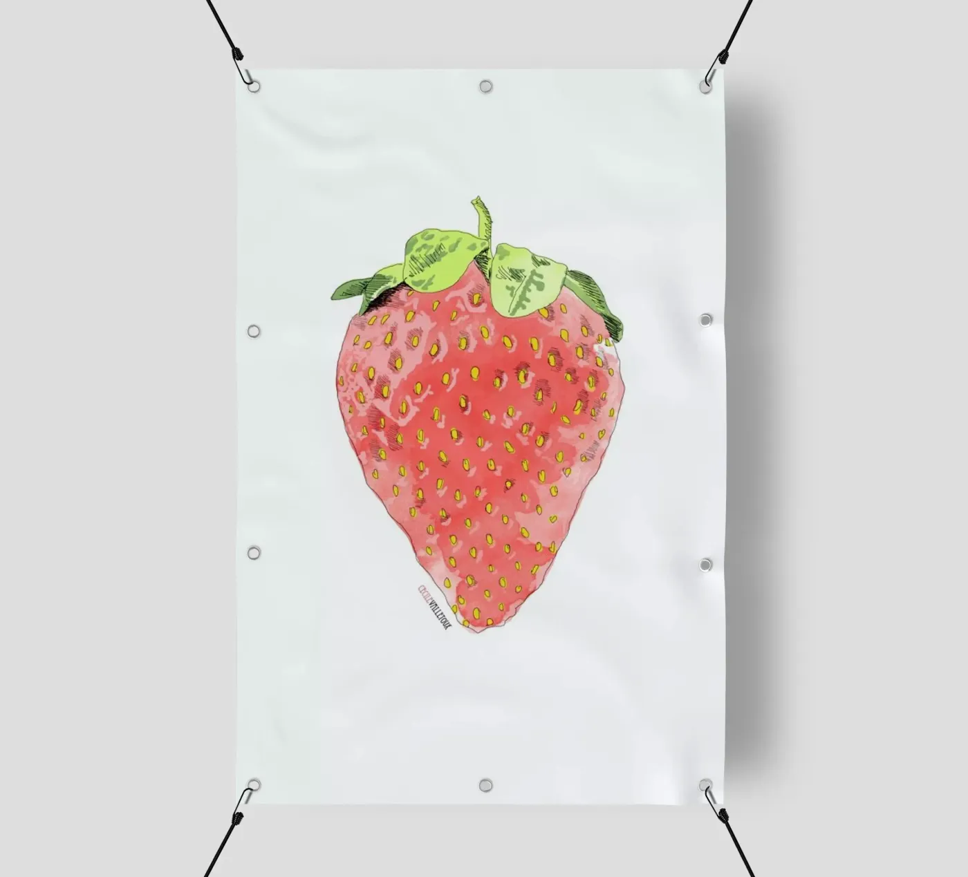 Fraise telo in pvc da La Belette Rose