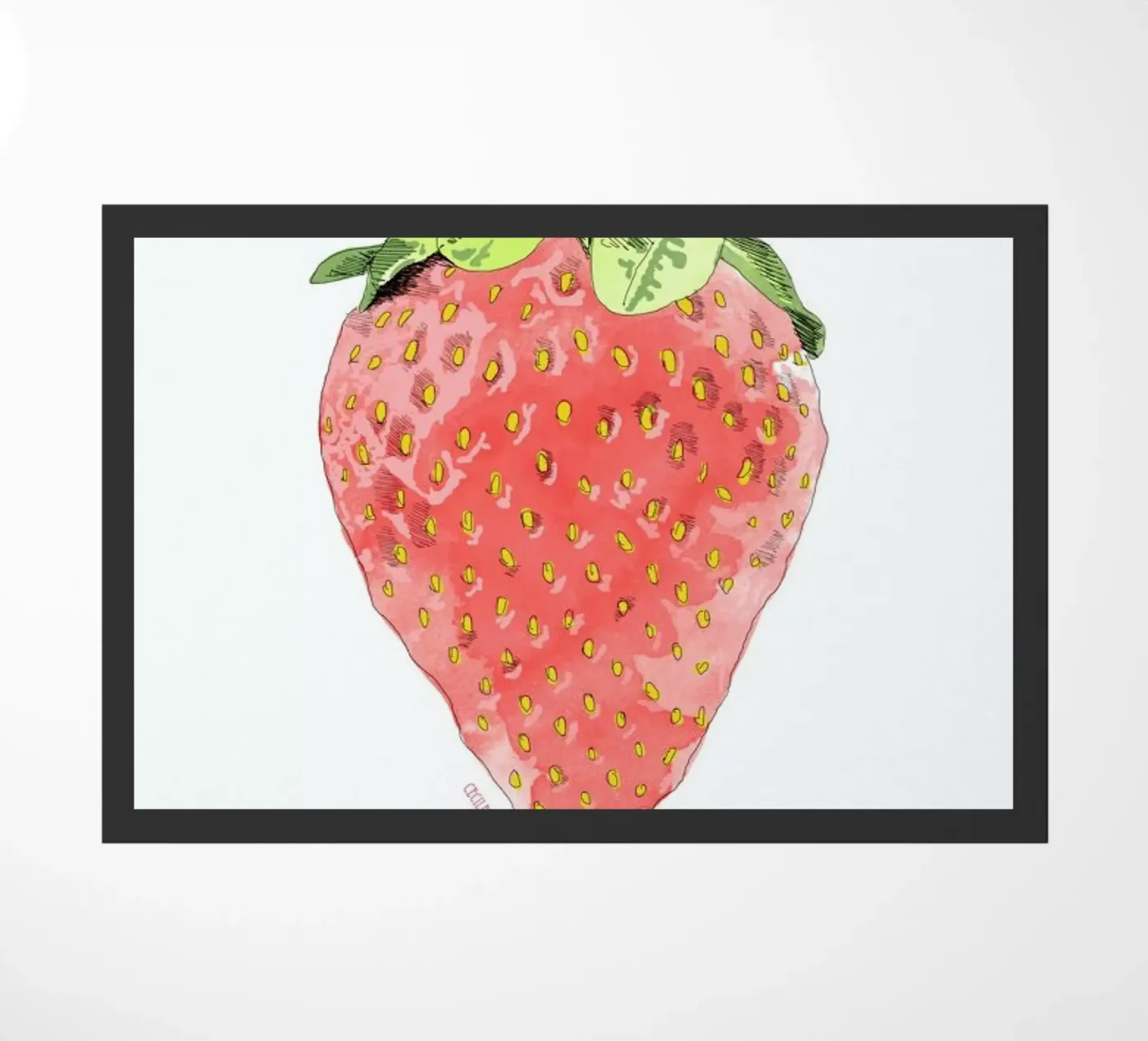 Fraise deurmat van La Belette Rose