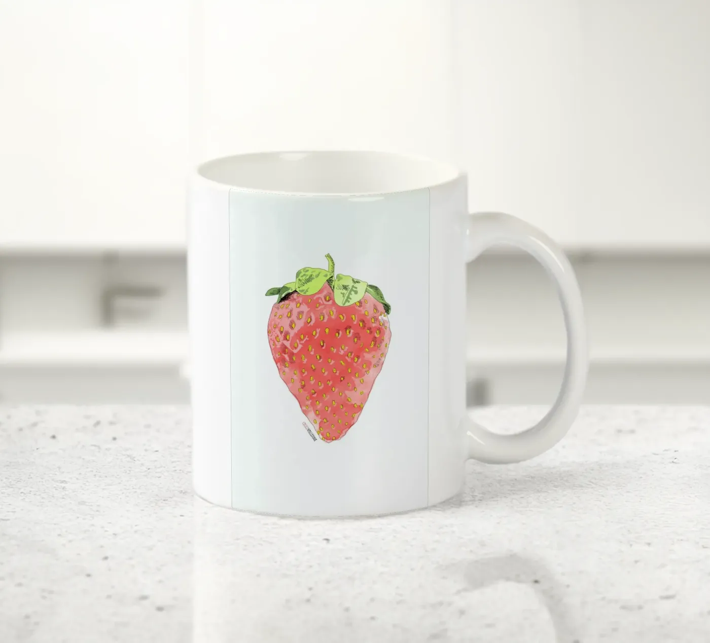 Fraise tazza in ceramica da La Belette Rose