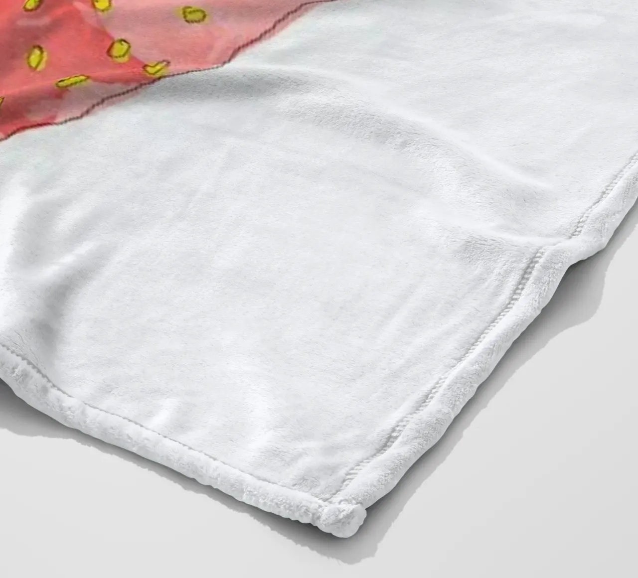 Fraise fleecedeken van La Belette Rose