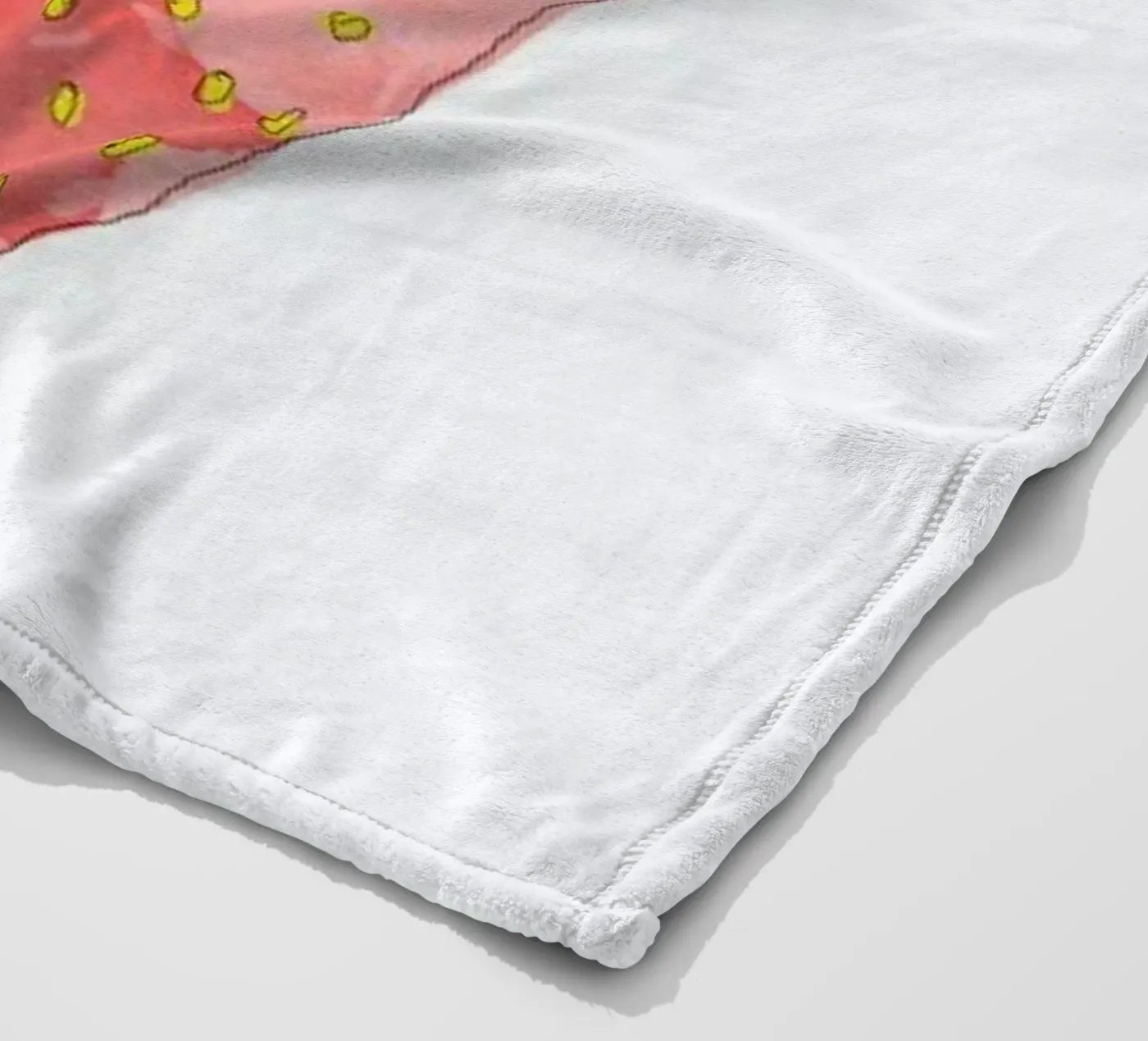 Fraise fleecedeken van La Belette Rose