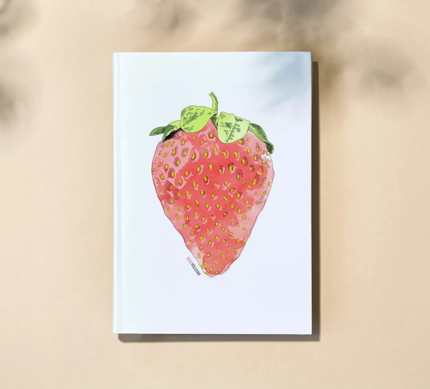 Fraise notebook by La Belette Rose