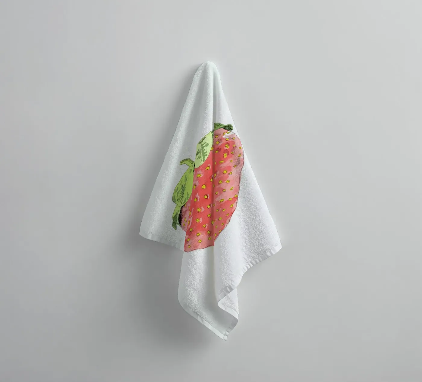 Fraise towel by La Belette Rose
