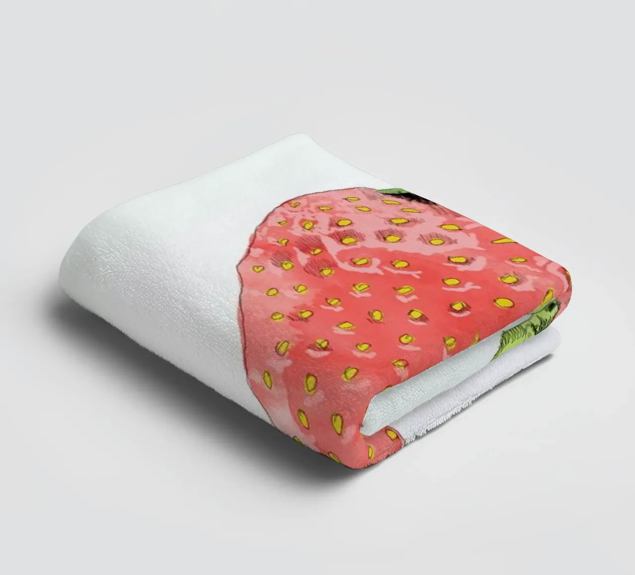 Fraise badhanddoek van La Belette Rose