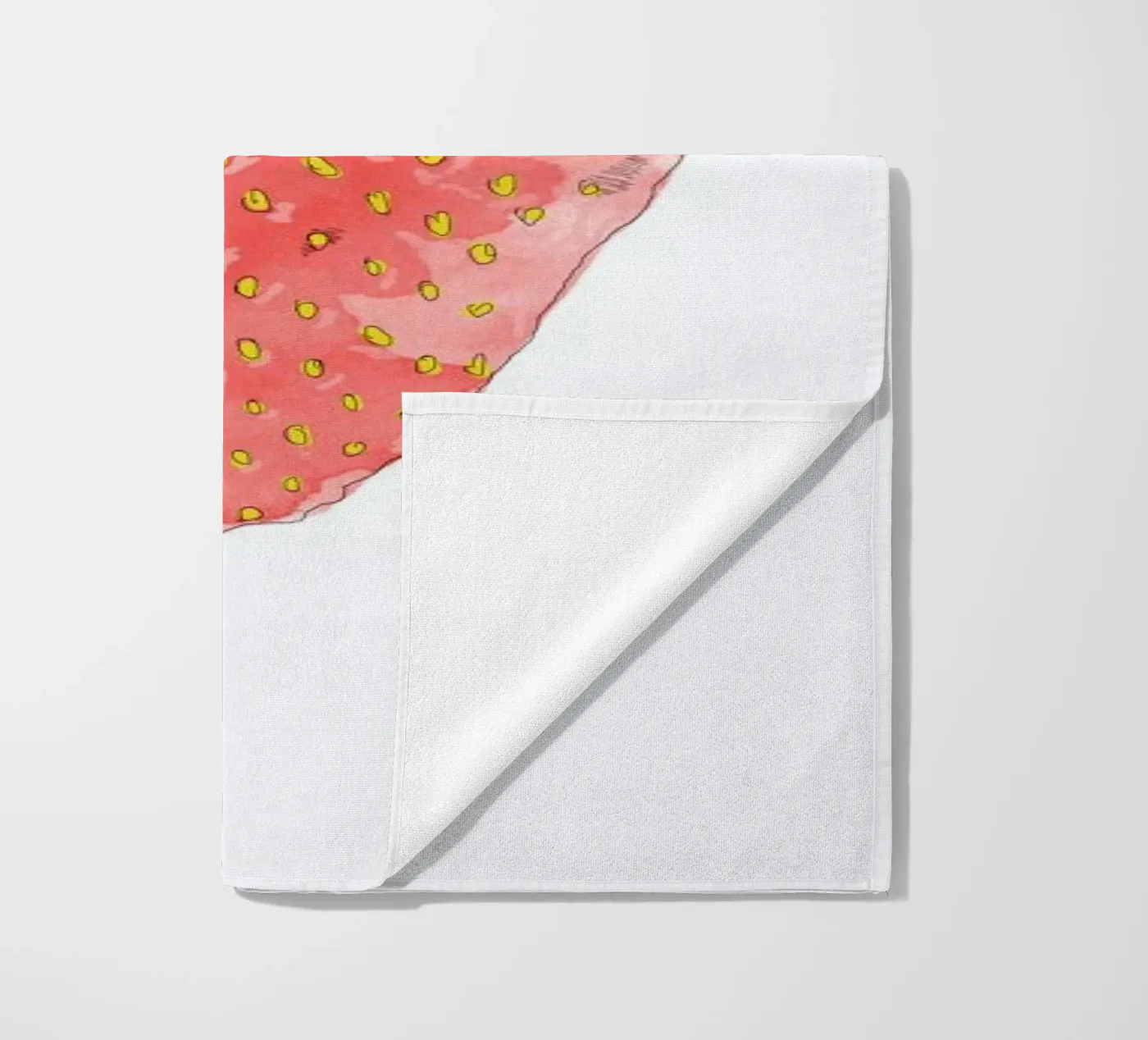 Fraise beach towel by La Belette Rose