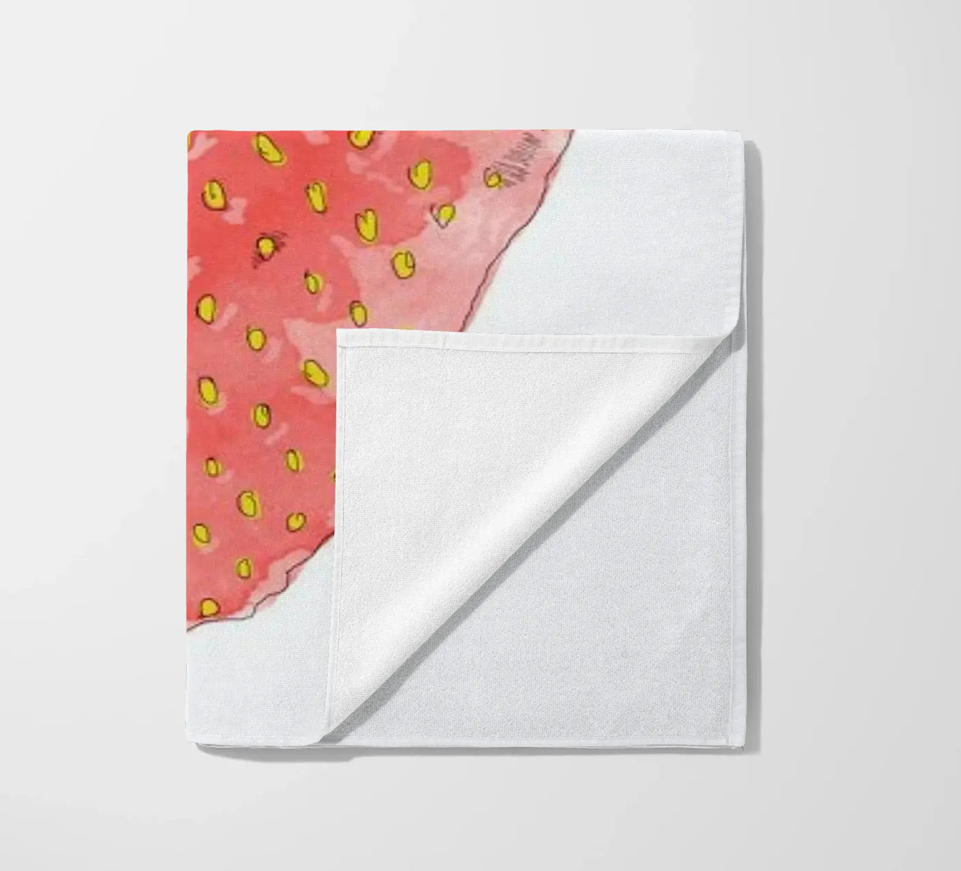 Fraise beach towel by La Belette Rose