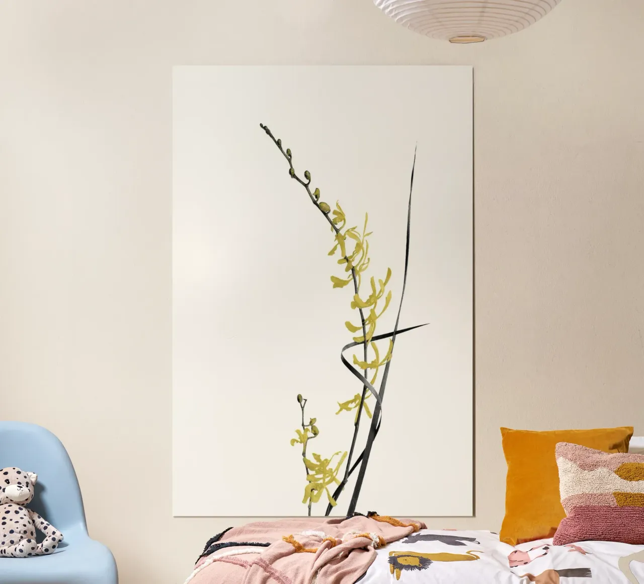 Bloem Minimal Zwart en Goud 06 hahnemühle van amini54
