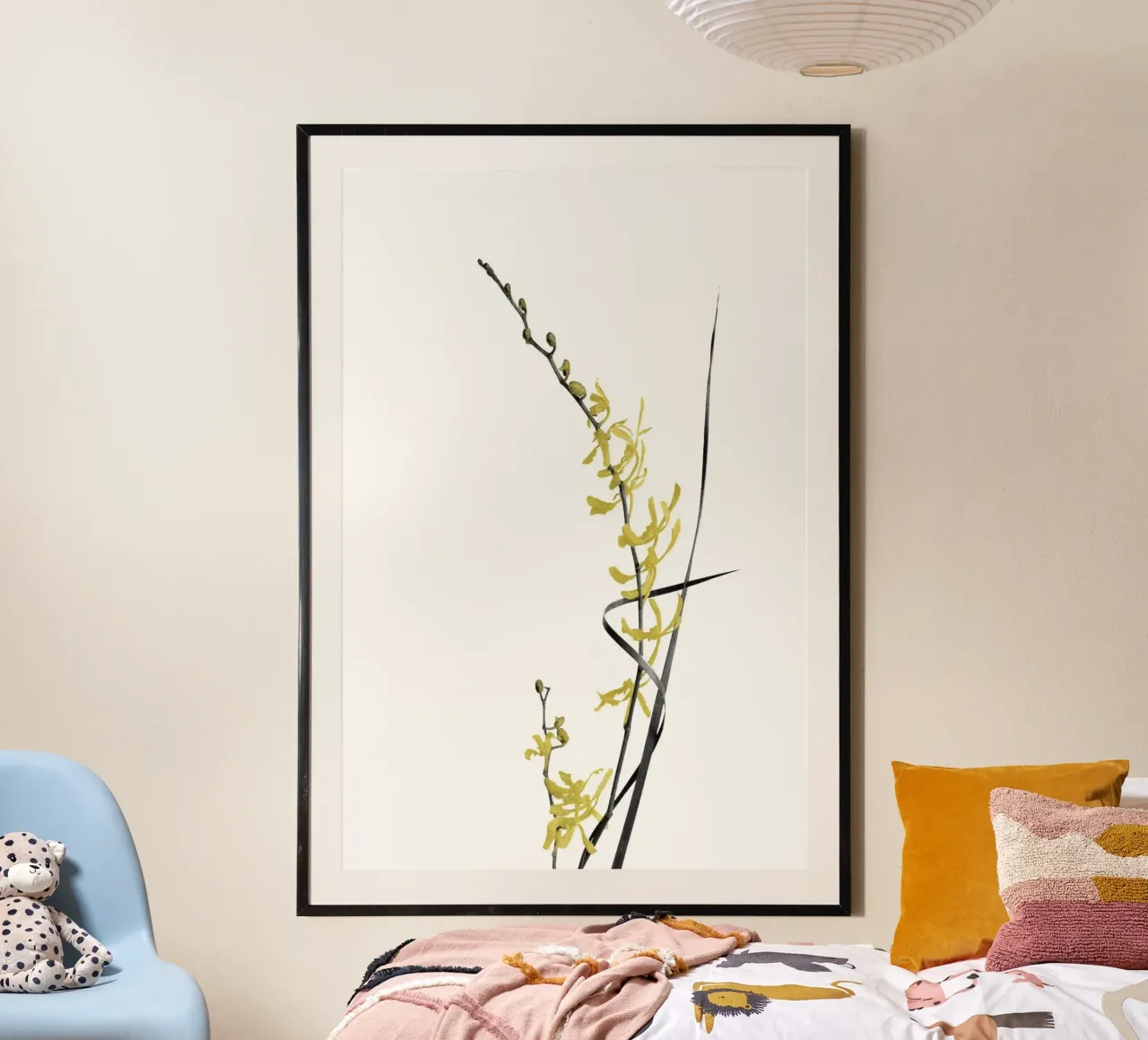 Bloem Minimal Zwart en Goud 06 hahnemühle van amini54