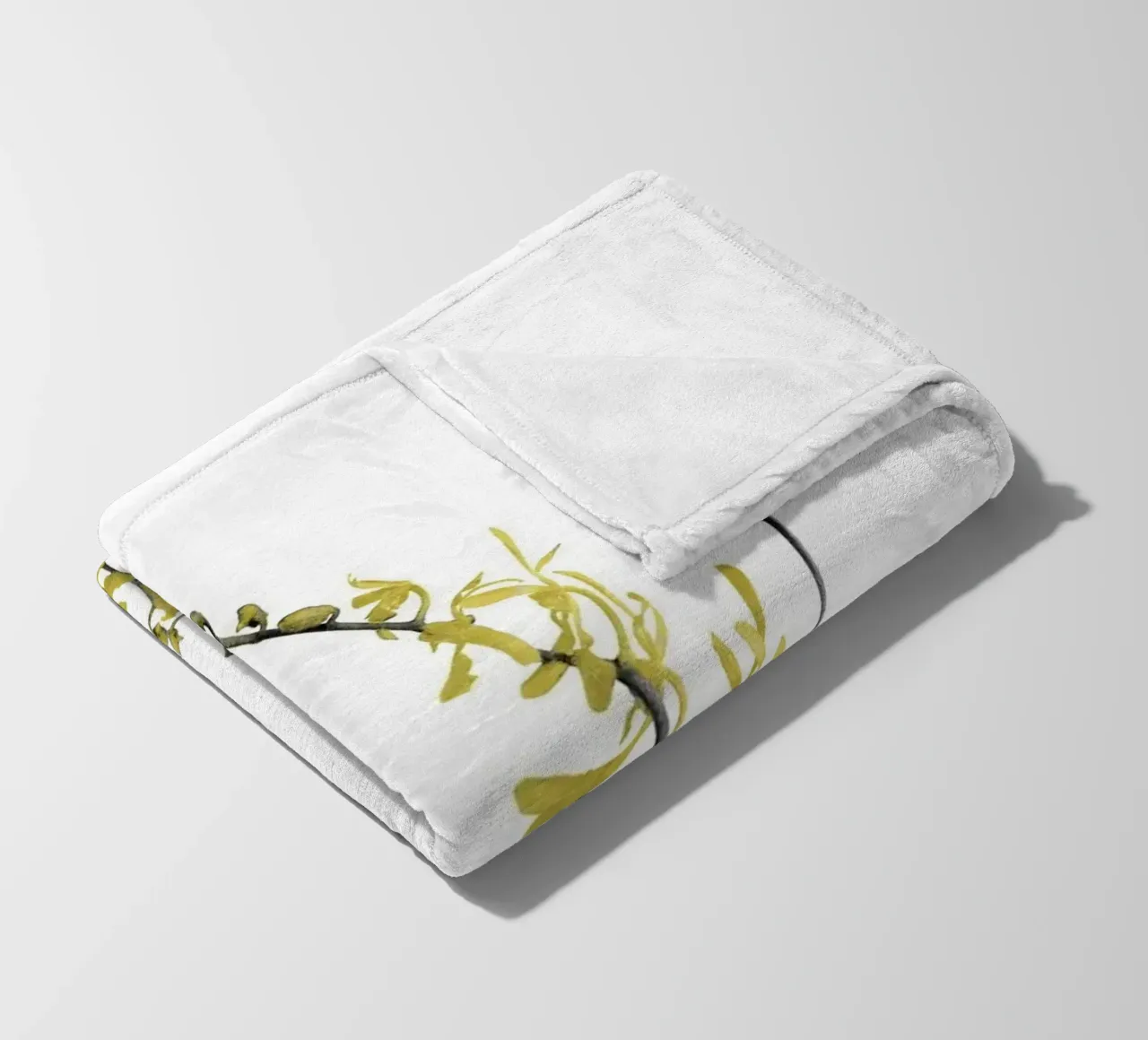 Fiore minimalista nero e oro 06 coperta in pile da amini54
