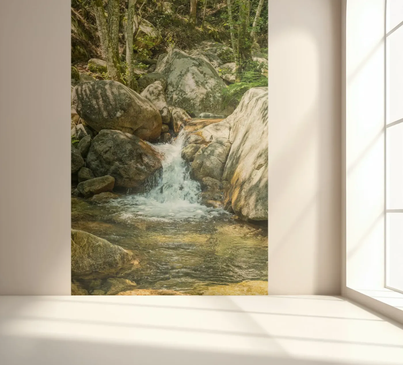 Waterval fotobehang van Curious Collections by Marielle Leenders