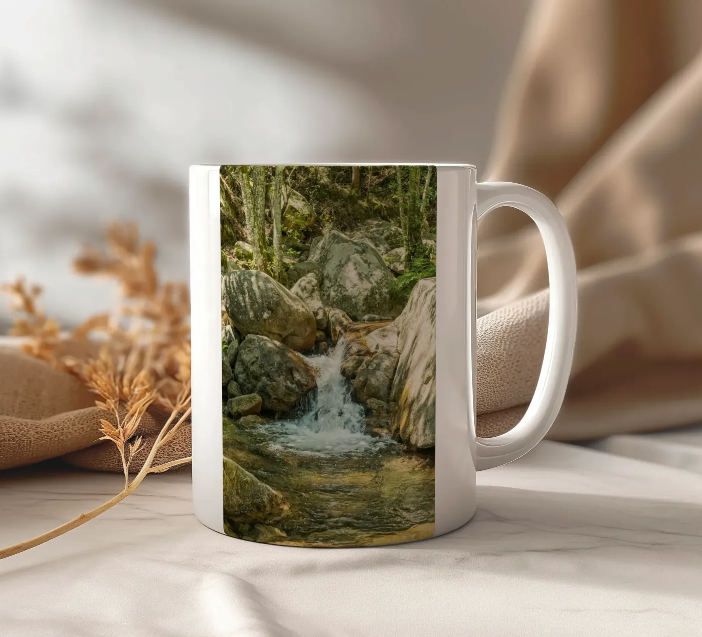 Waterfall ceramic mug by Curious Collections by Marielle Leenders