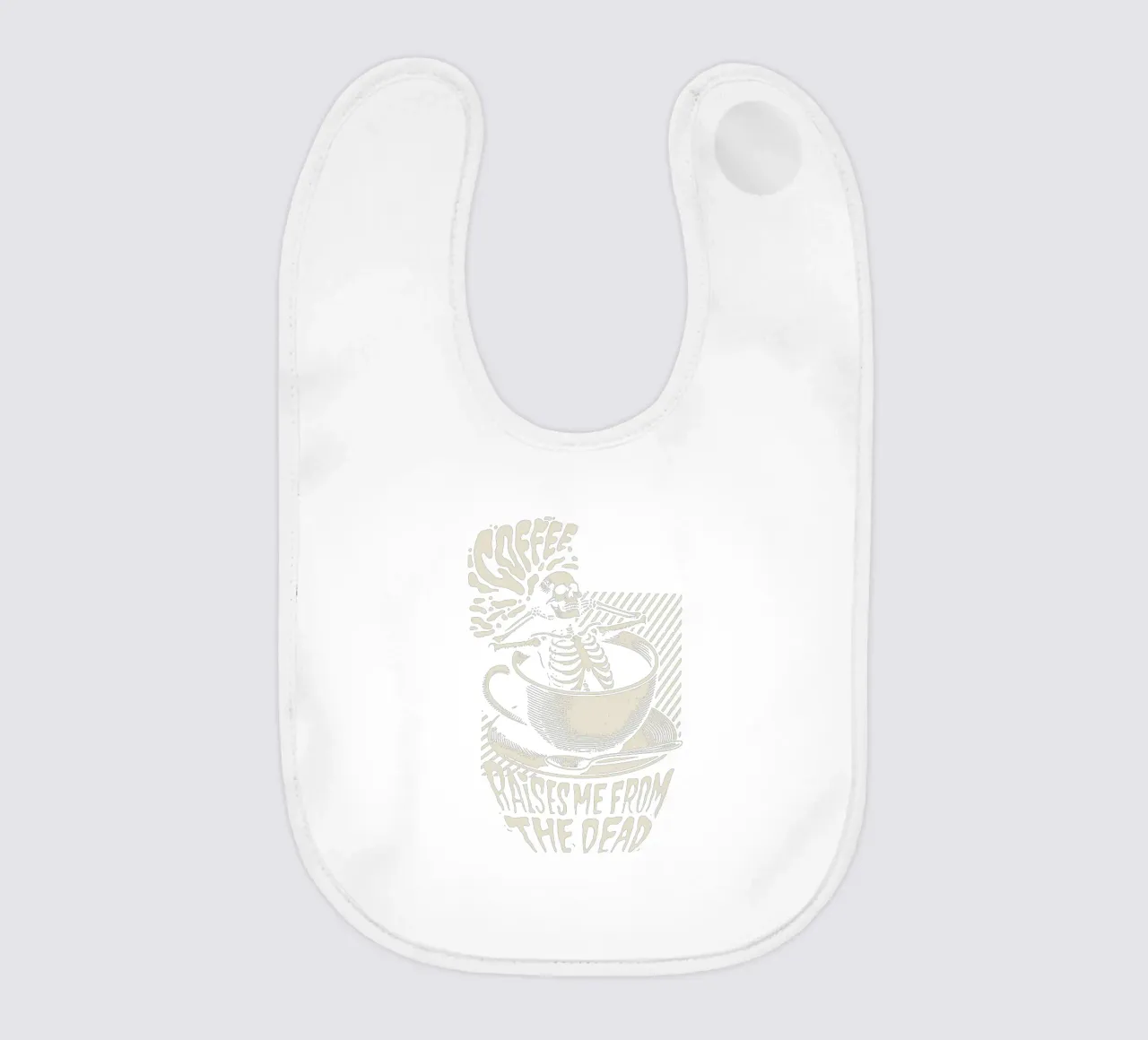 Il caffè mi risveglia dalla morte bavaglino da Gunawan Rb