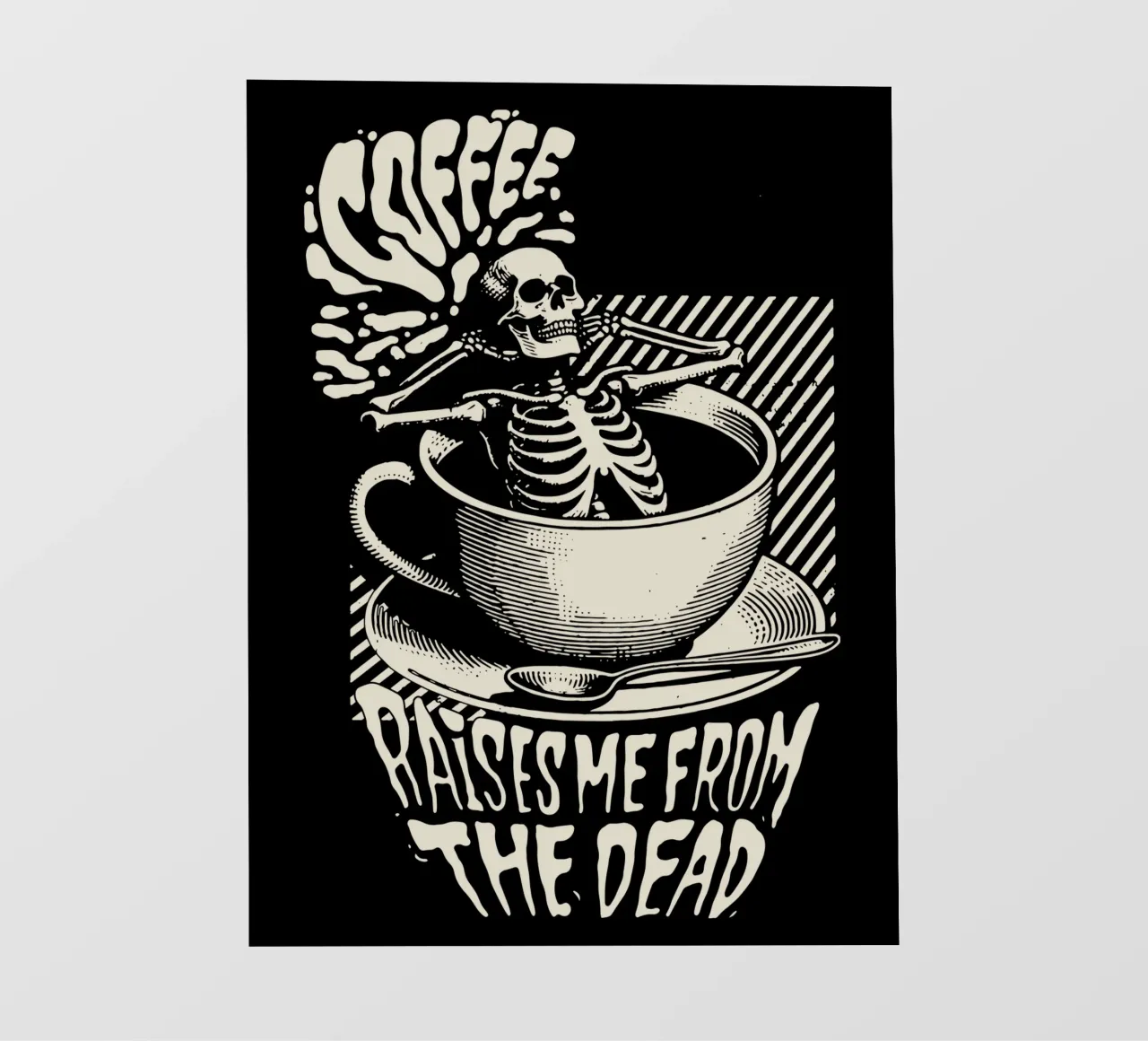 Il caffè mi risveglia dalla morte pellicola backlit da Gunawan Rb