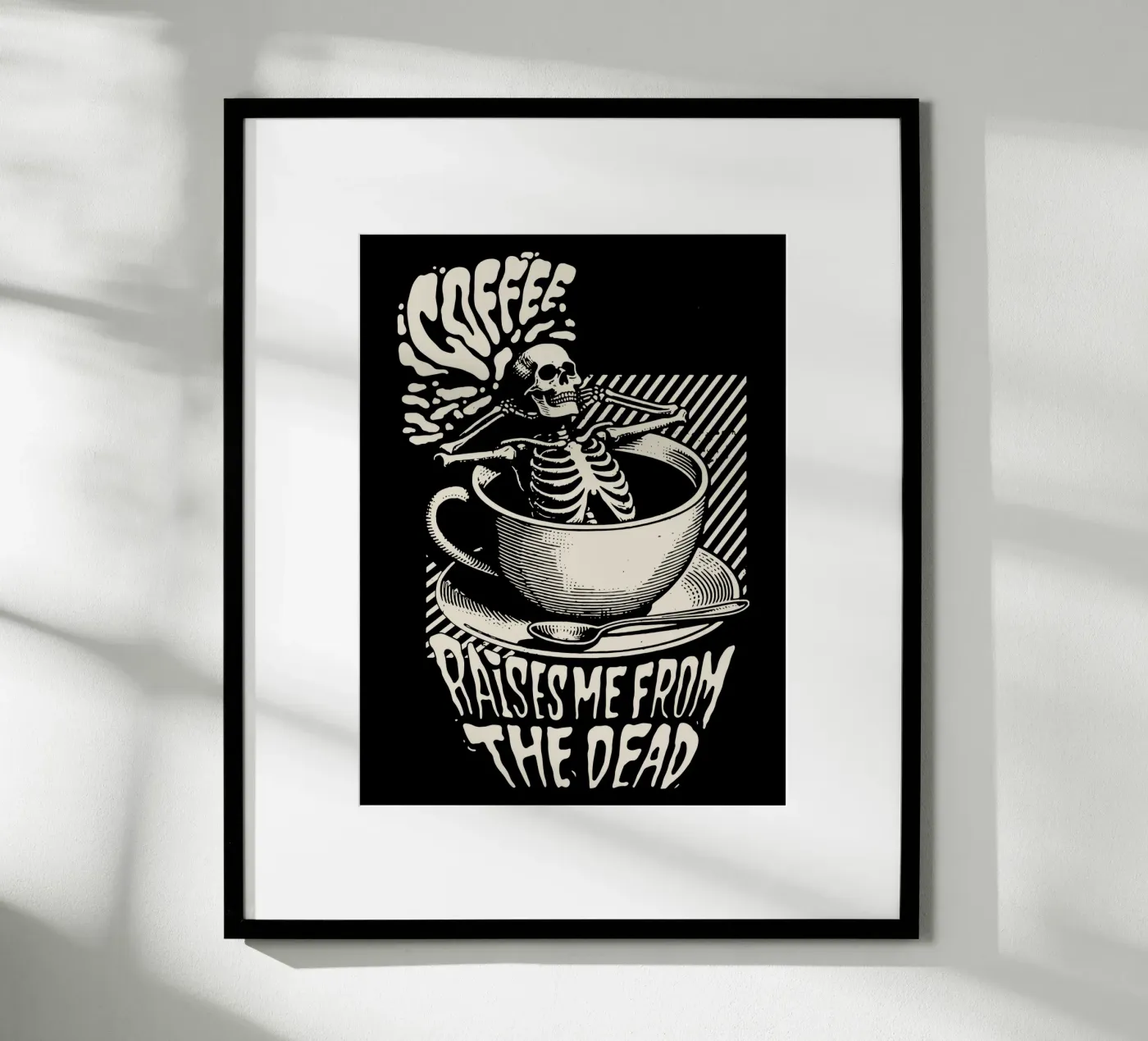 Il caffè mi risveglia dalla morte poster da Gunawan Rb