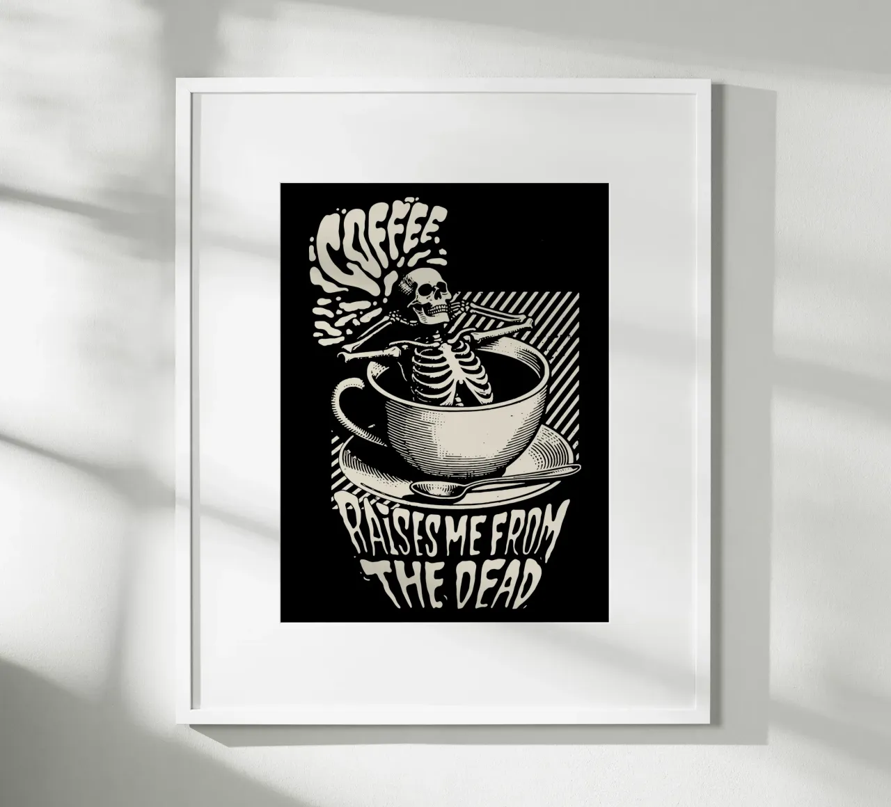 Il caffè mi risveglia dalla morte carta hahnemühle da Gunawan Rb