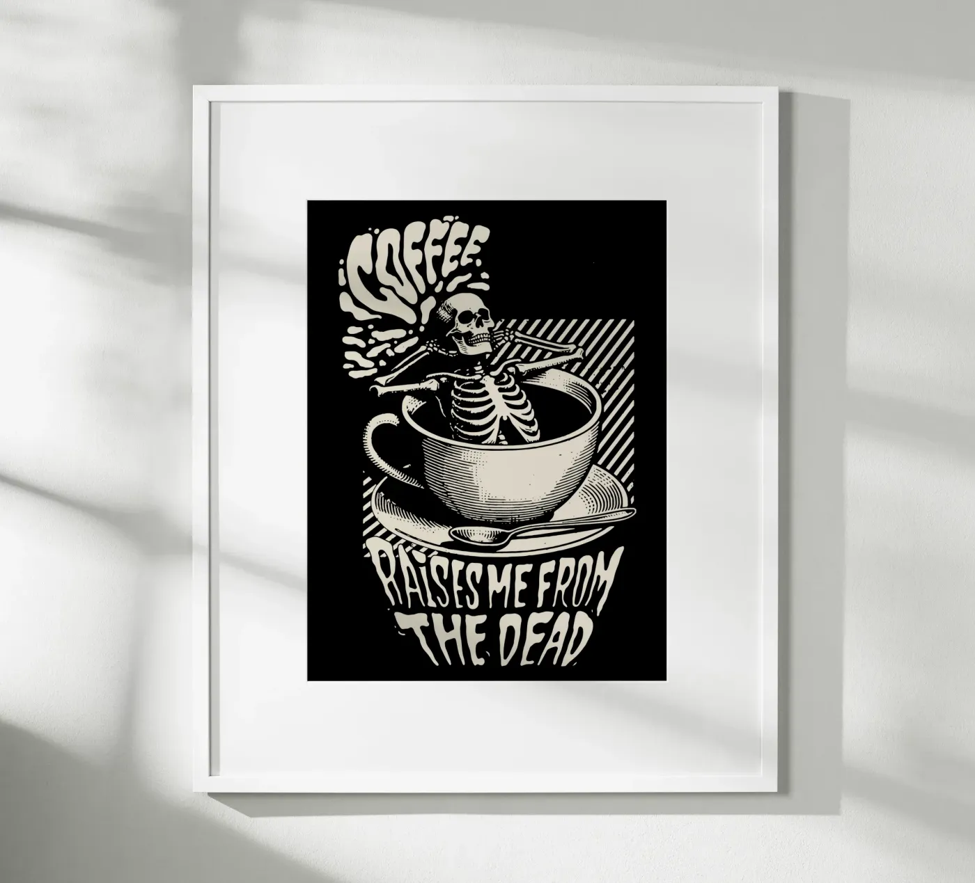 Il caffè mi risveglia dalla morte poster da Gunawan Rb