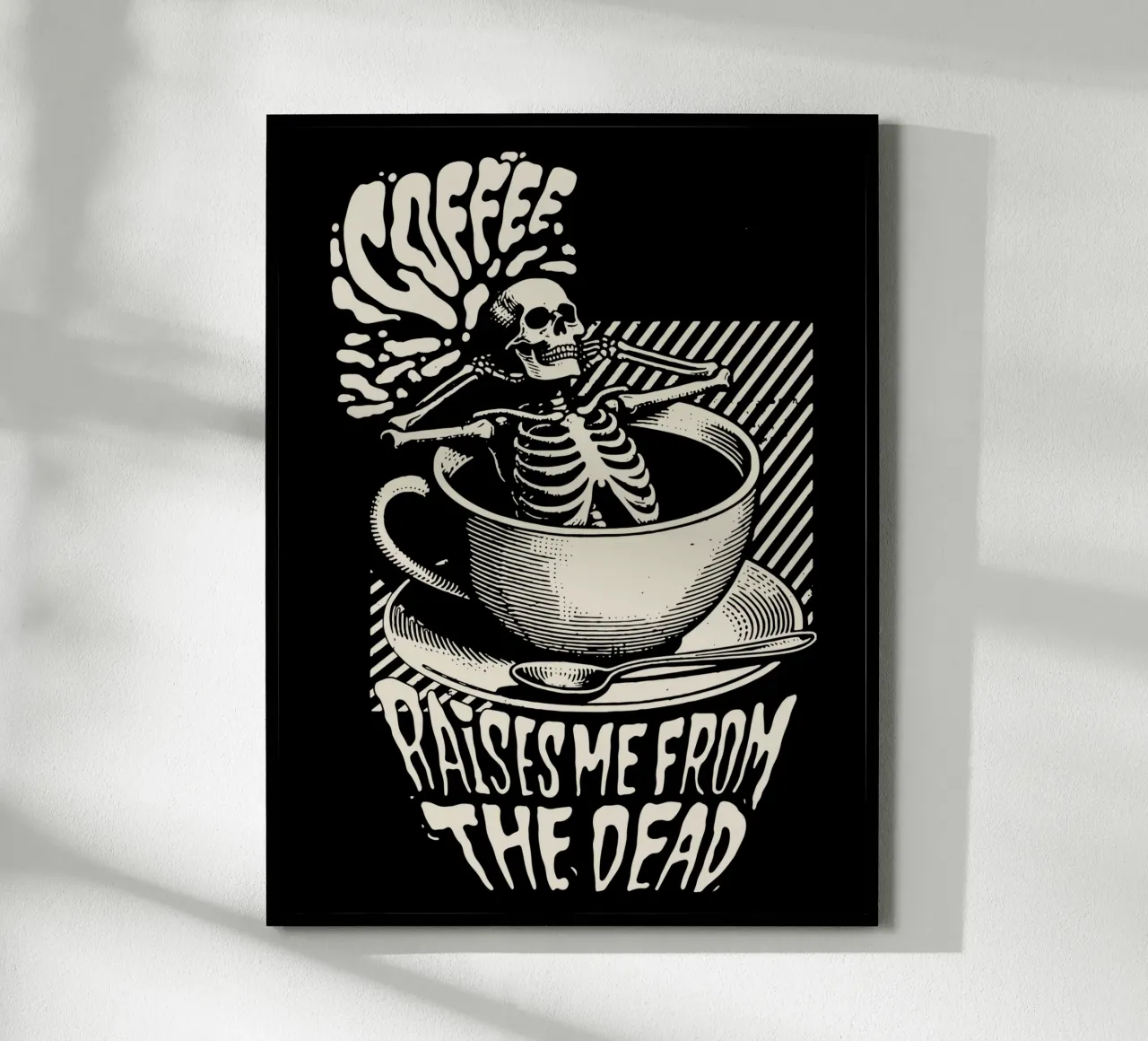 Il caffè mi risveglia dalla morte carta hahnemühle da Gunawan Rb