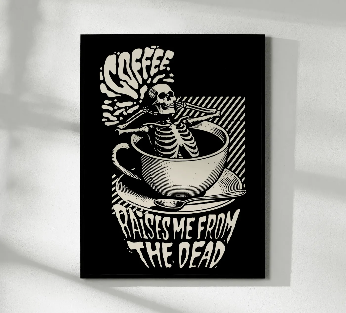 Il caffè mi risveglia dalla morte poster da Gunawan Rb