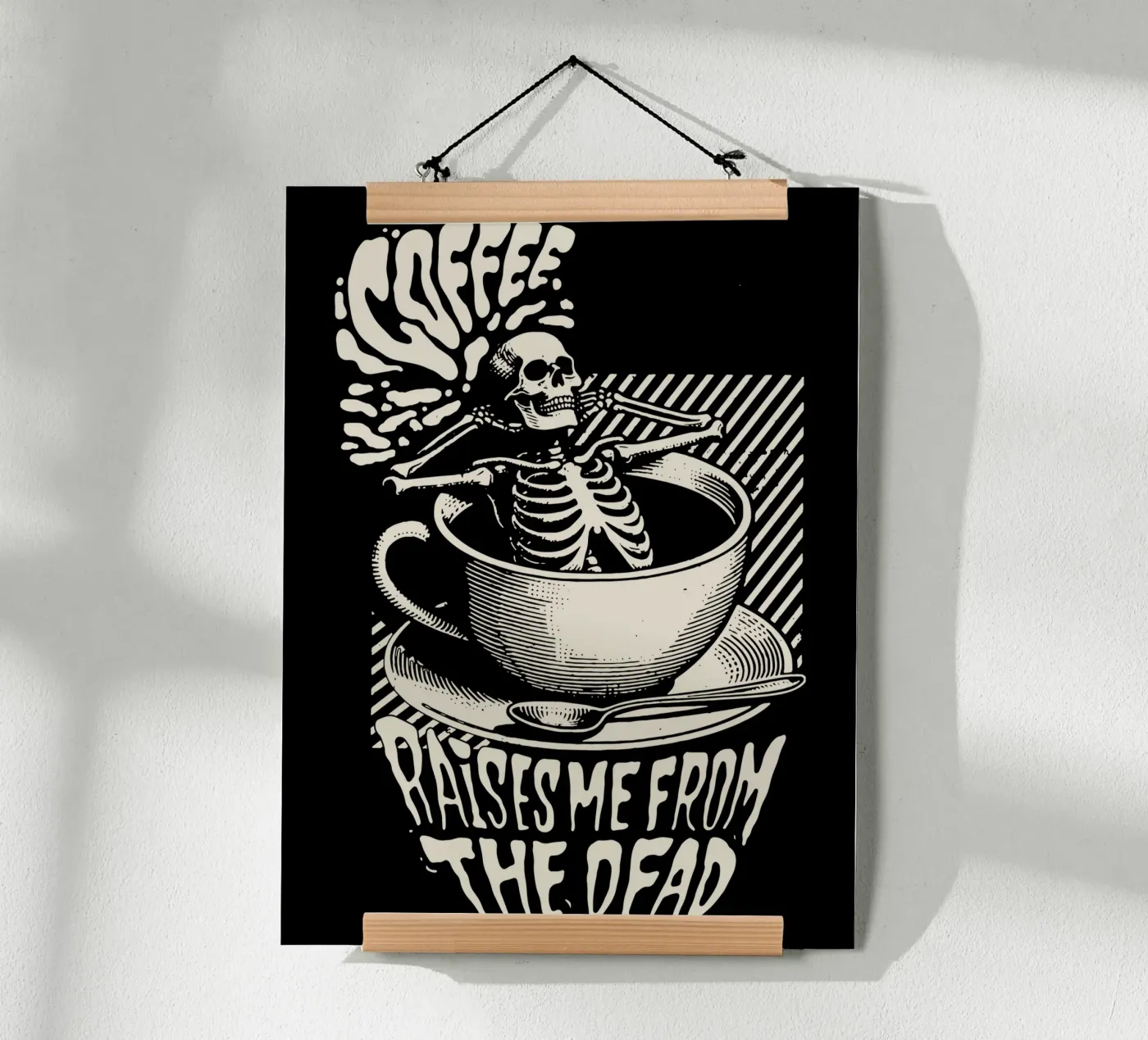 Il caffè mi risveglia dalla morte poster da Gunawan Rb