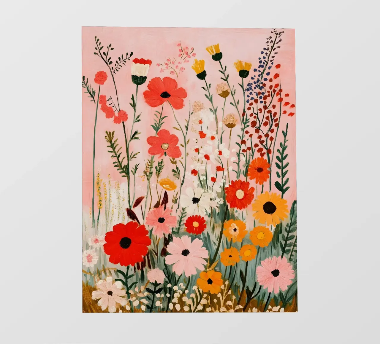 Fiori di campo colorati telo in pvc da IamHomeStudio