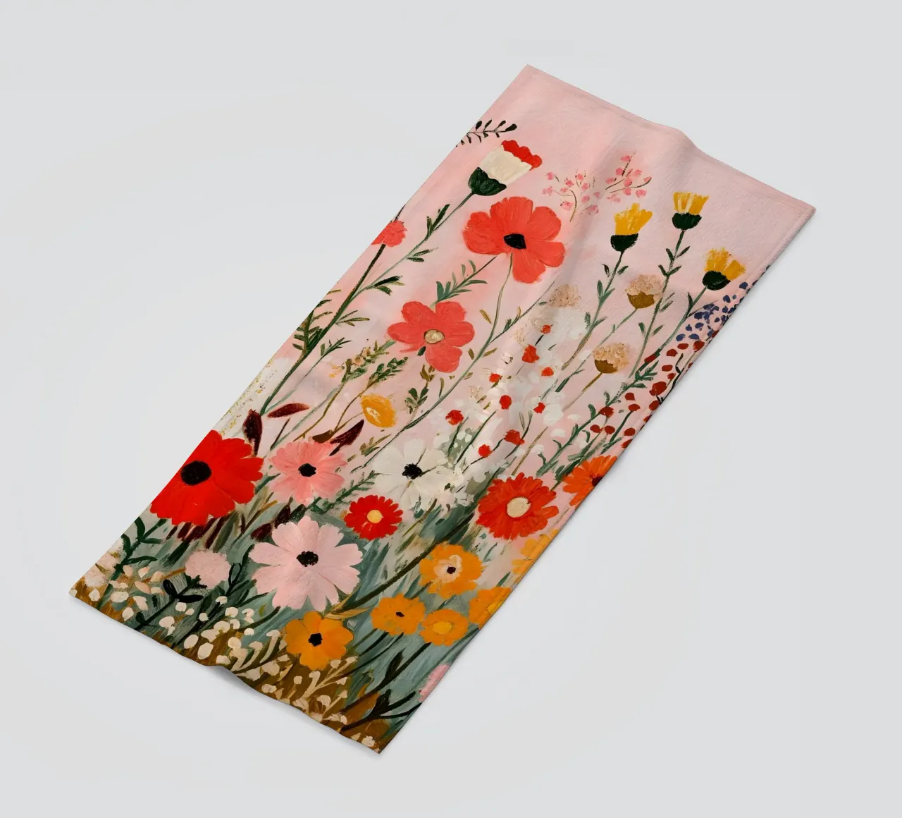 Fiori di campo colorati telo mare da IamHomeStudio