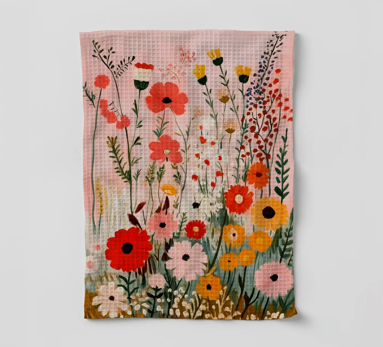 Fiori di campo colorati canovaccio da cucina da IamHomeStudio