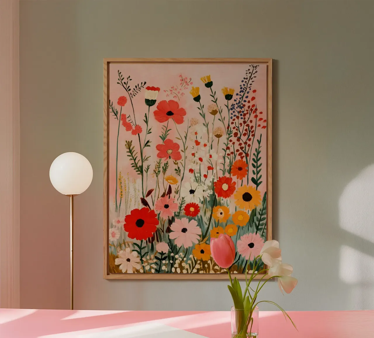 Fiori di campo colorati alluminio dibond da IamHomeStudio