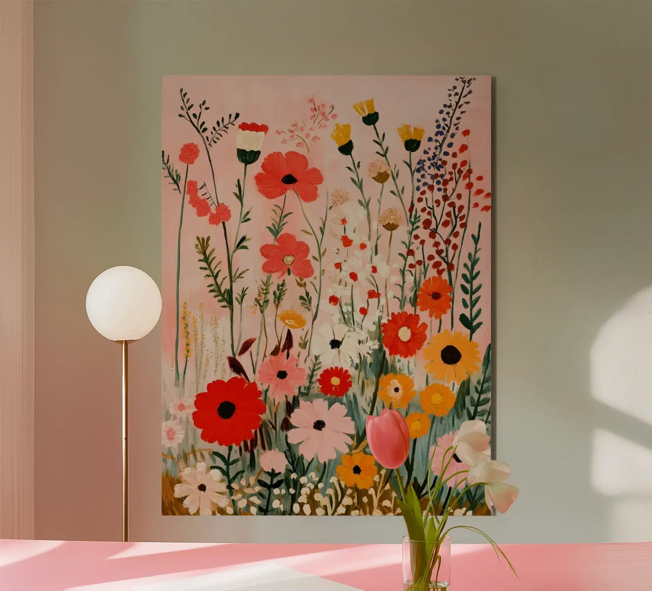 Fiori di campo colorati alluminio dibond da IamHomeStudio