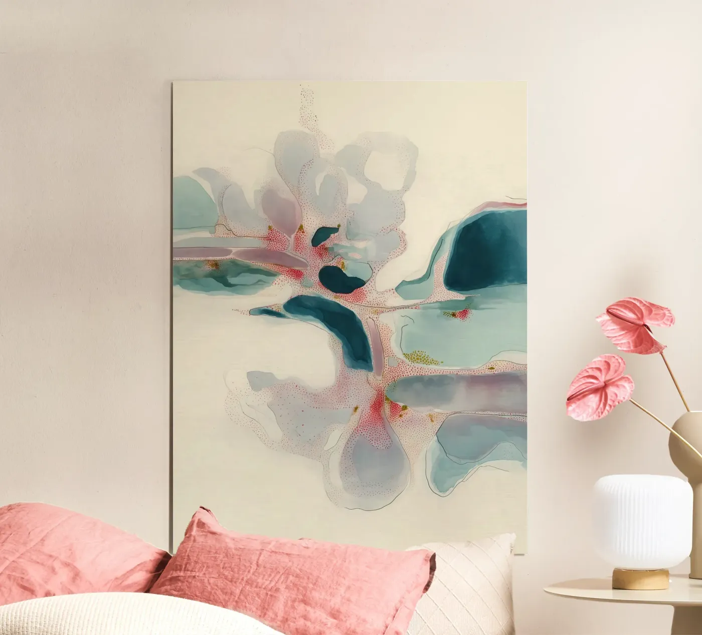 Organic Forms Abstract poster by Hazia