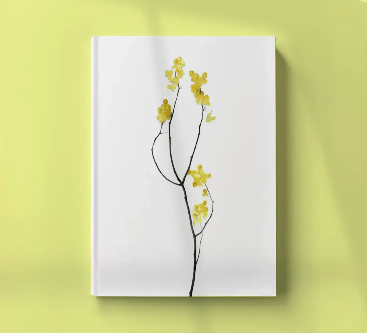 Flower Minimal Black and Gold 09 notebook by amini54