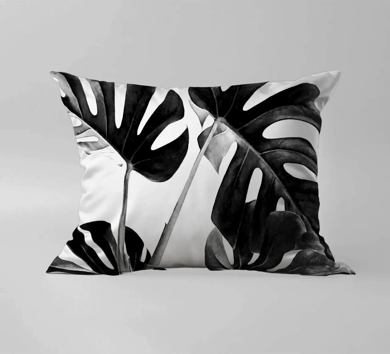 Monstera Bianco e Nero 05 cuscino da amini54