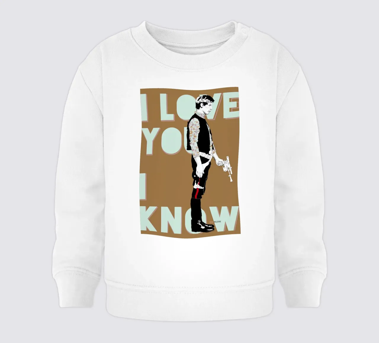 I Know felpa neonato da La Belette Rose